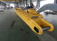 รถขุดบูมยาว 24 เมตร Komatsu PC450 สีเหลืองความยาวบูม 10500 มม