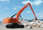 Hitachi Zaxis 870 22M Excavator Boom Arm สำหรับงานก่อสร้างเขื่อนทะเล