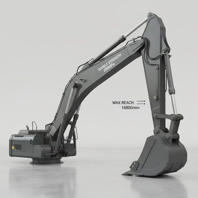 โดยไม่มี Counterweight Excavator Boom Arm Featuring ความแข็งแรงในการดึง 200MPa และสูงสูงสุด 16800mm เหมาะสําหรับงานขุดที่แตกต่างกัน