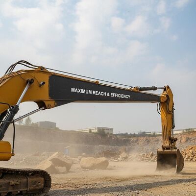 8500 มม Boom Length Excavator Boom Arm ออกแบบมาเพื่อให้มีความกว้างสูงสุดและมีประสิทธิภาพในการปฏิบัติงานที่เพิ่มขึ้น